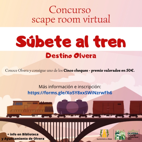 Concurso scape room virtual “SÚBETE AL TREN – DESTINO OLVERA”