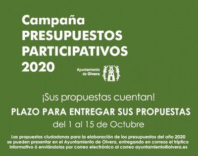 Campaña Presupuestos Participativos 2020