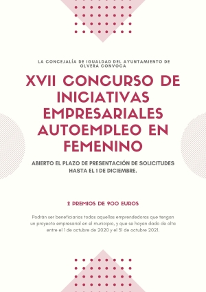 XVII Concurso de Iniciativas Empresariales Autoempleo en Femenino