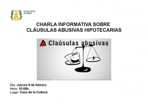 Charla informativa sobre cláusulas abusivas hipotecarias