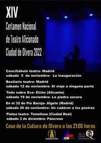 XIV Certamen Nacional de Teatro Aficionado Ciudad de Olvera 2022