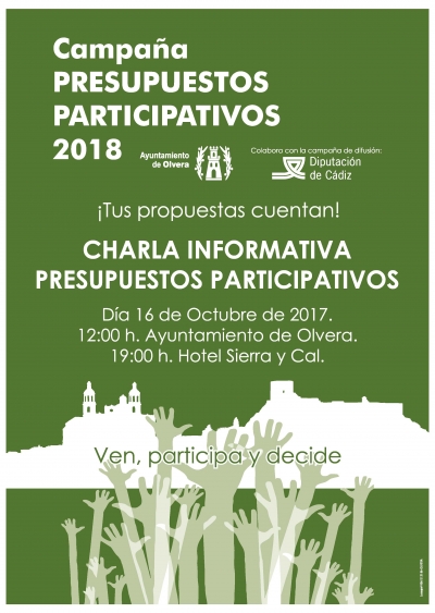 Charlas informativas sobre la Campaña Presupuestos Participativos 2018